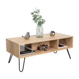 Mesa de Centro Vassel Duna 101x40cm Rectangular con Compartimiento y con Patas - MESAS DE CENTRO | Bylmo