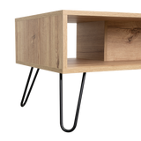 Mesa de Centro Vassel Duna 101x40cm Rectangular con Compartimiento y con Patas - MESAS DE CENTRO | Bylmo