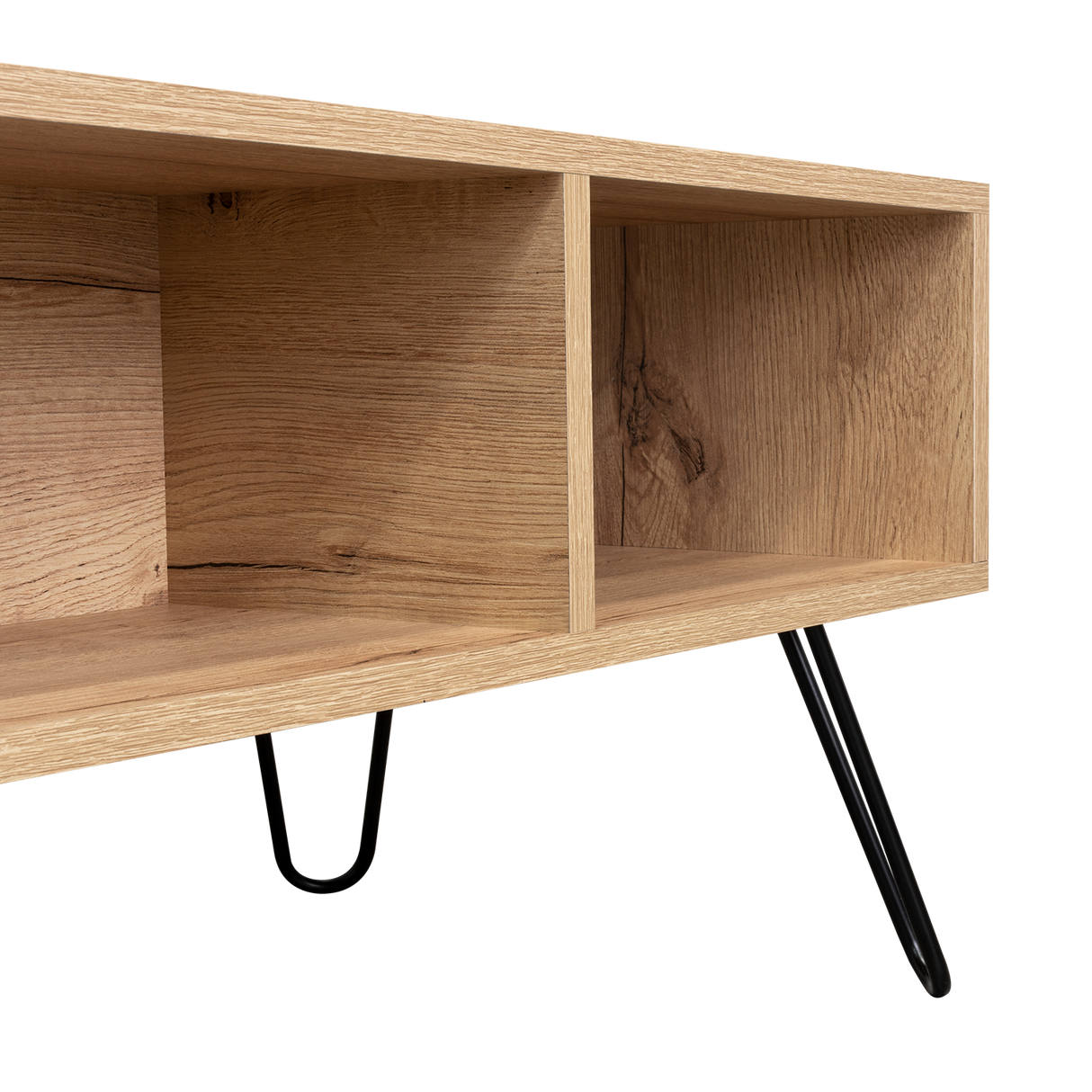 Mesa de Centro Vassel Duna 101x40cm Rectangular con Compartimiento y con Patas - MESAS DE CENTRO | Bylmo