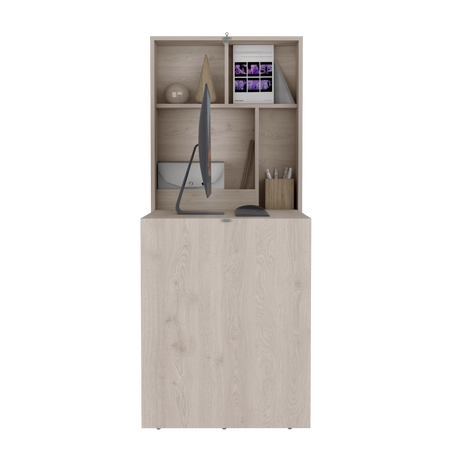 Escritorio Plegable Klapar Ceniza 60x72.7cm Flotante sin Cajones - ESCRITORIOS | Bylmo