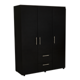 Closet Baru Wengue 135x180cm con Cuatro Puertas y con Dos Cajones - CLOSETS | Bylmo