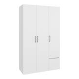 Closet Kenvil Blanco 120x200cm con Tres Puertas y con Un Cajón - CLOSETS | Bylmo