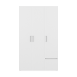 Closet Kenvil Blanco 120x200cm con Tres Puertas y con Un Cajón - CLOSETS | Bylmo