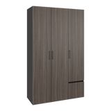 Closet Kenvil Milan y Wengue 120x200cm con Tres Puertas y con Un Cajón - CLOSETS | Bylmo