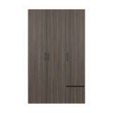 Closet Kenvil Milan y Wengue 120x200cm con Tres Puertas y con Un Cajón - CLOSETS | Bylmo