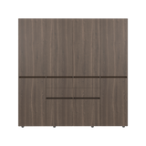 Closet Siruela Milan y Wengue 200x200cm con Ocho Puertas y con Cuatro Cajones - CLOSETS | Bylmo