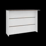 Barra de Cocina Fendi Blanco y Milan 120x90cm con Dos Compartimientos - BARRAS Y MUEBLES AUXILIARES | Bylmo