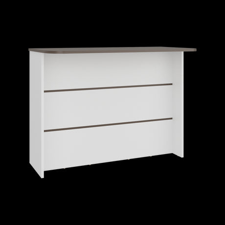 Barra de Cocina Fendi Blanco y Milan 120x90cm con Dos Compartimientos - BARRAS Y MUEBLES AUXILIARES | Bylmo