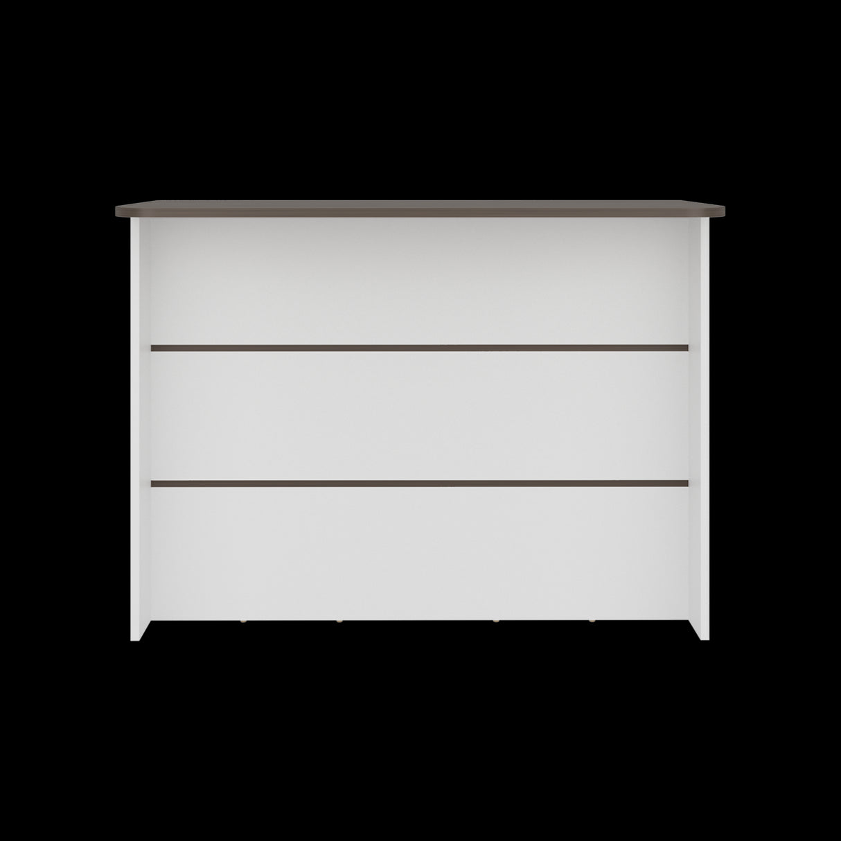 Barra de Cocina Fendi Blanco y Milan 120x90cm con Dos Compartimientos - BARRAS Y MUEBLES AUXILIARES | Bylmo