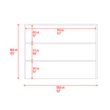 Barra de Cocina Fendi Blanco y Milan 120x90cm con Dos Compartimientos - BARRAS Y MUEBLES AUXILIARES | Bylmo