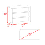 Barra de Cocina Fendi Blanco y Milan 120x90cm con Dos Compartimientos - BARRAS Y MUEBLES AUXILIARES | Bylmo