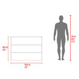 Barra de Cocina Fendi Blanco y Milan 120x90cm con Dos Compartimientos - BARRAS Y MUEBLES AUXILIARES | Bylmo