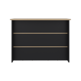 Barra de Cocina Fendi Wengue y Fresno Europeo 120x90cm con Dos Compartimientos - BARRAS Y MUEBLES AUXILIARES | Bylmo