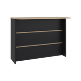 Barra de Cocina Fendi Wengue y Fresno Europeo 120x90cm con Dos Compartimientos - BARRAS Y MUEBLES AUXILIARES | Bylmo