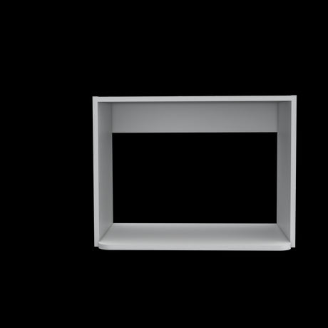 Mueble Auxiliar de Cocina Eco Blanco 60x45cm con Dos Compartimientos - BARRAS Y MUEBLES AUXILIARES | Bylmo