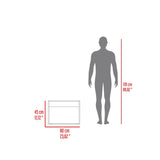 Mueble Auxiliar de Cocina Eco Blanco 60x45cm con Dos Compartimientos - BARRAS Y MUEBLES AUXILIARES | Bylmo