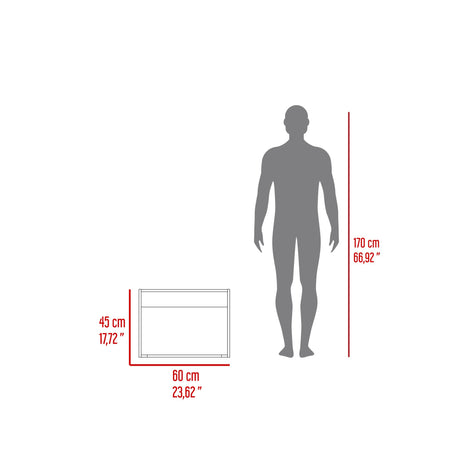 Mueble Auxiliar de Cocina Eco Blanco 60x45cm con Dos Compartimientos - BARRAS Y MUEBLES AUXILIARES | Bylmo