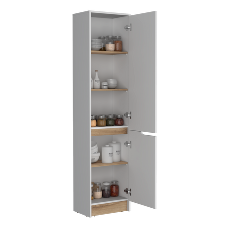 Alacena Soler Blanco 43x180cm con Dos Puertas - ALACENAS Y MUEBLES MICROONDAS | Bylmo