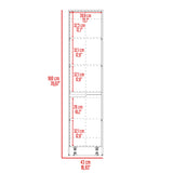 Alacena Soler Blanco 43x180cm con Dos Puertas - ALACENAS Y MUEBLES MICROONDAS | Bylmo