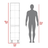 Alacena Soler Blanco 43x180cm con Dos Puertas - ALACENAS Y MUEBLES MICROONDAS | Bylmo