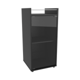 Mini Bar Theba Wengue 38.1x81.3cm con Dos Compartimientos y con Patas - BARES | Bylmo