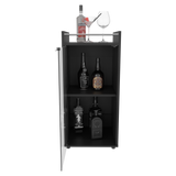 Mini Bar Theba Wengue 38.1x81.3cm con Dos Compartimientos y con Patas - BARES | Bylmo