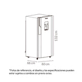 Nevera Challenger Lumina Gris Oscuro 60x132cm Frost De 239 Litros con Dispensador de Agua - NEVERAS | Bylmo