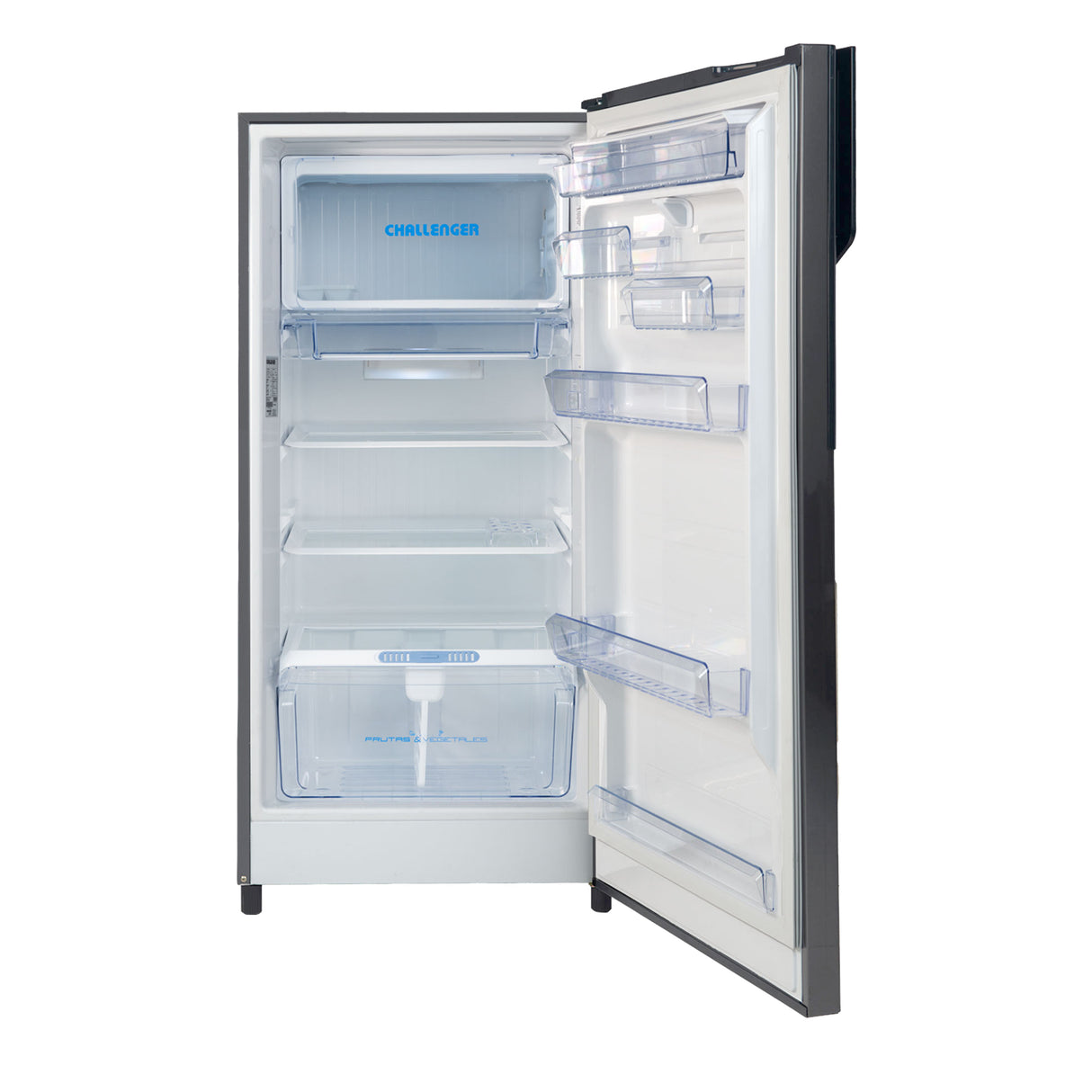 Nevera Challenger Lumina Gris Oscuro 60x132cm Frost De 239 Litros con Dispensador de Agua - NEVERAS | Bylmo