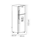 Nevera Challenger Lumina Gris Oscuro 60x152cm No Frost De 249 Litros con Dispensador de Agua - NEVERAS | Bylmo