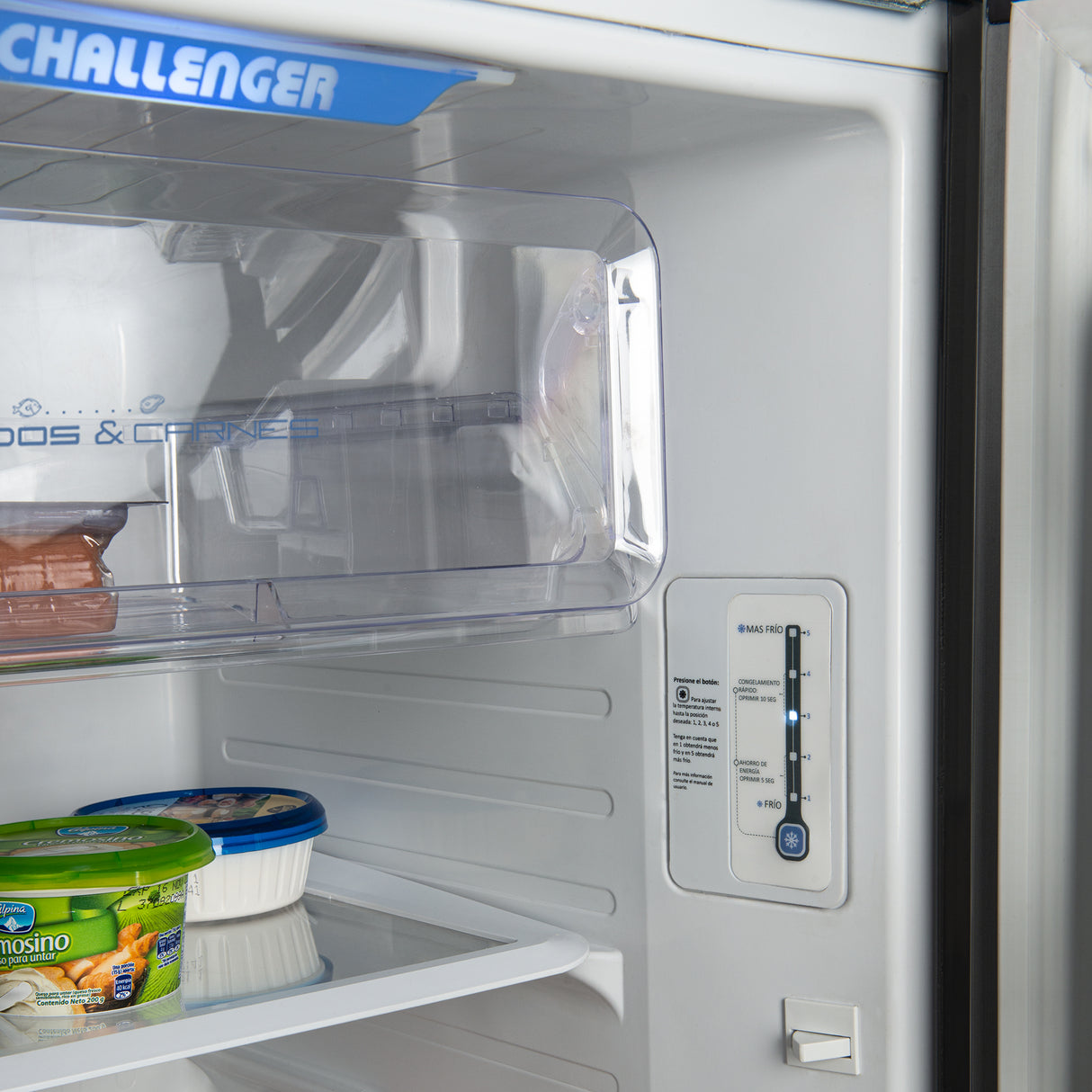 Nevera Challenger Lumina Gris Oscuro 60x172.5cm No Frost De 290 Litros con Dispensador de Agua - NEVERAS | Bylmo