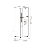 Nevera Challenger Lumina Gris Oscuro 60x172.5cm No Frost De 290 Litros con Dispensador de Agua - NEVERAS | Bylmo