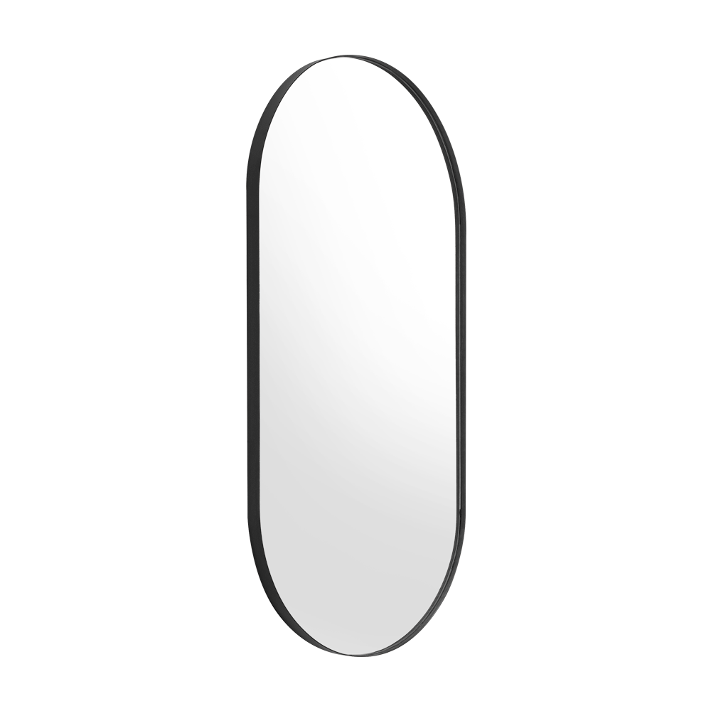 Espejo de Baño Gate Negro 50x3cm Ovalado con Marco En Pvc - ESPEJOS DE BANHO | Bylmo