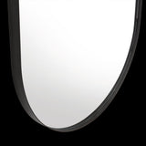 Espejo de Baño Gate Negro 50x3cm Ovalado con Marco En Pvc - ESPEJOS DE BANHO | Bylmo