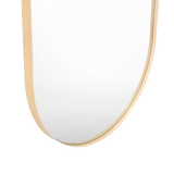 Espejo de Baño Gate Beige Claro 50x3cm Ovalado con Marco En Pvc - ESPEJOS DE BANHO | Bylmo