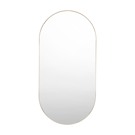 Espejo de Baño Gate Beige Claro 50x3cm Ovalado con Marco En Pvc - ESPEJOS DE BANHO | Bylmo