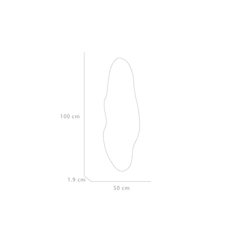 Espejo Led Praga Gris 50x1.9cm Asimetrico - ESPEJOS DE BANHO | Bylmo