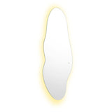 Espejo Led Praga Gris 50x1.9cm Asimetrico - ESPEJOS DE BANHO | Bylmo