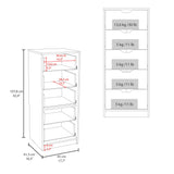 Cómoda Basilea Azul y Fresno 45x107.8cm de Cinco Hileras con Cinco Cajones - CAJONERAS Y COMODAS | Bylmo