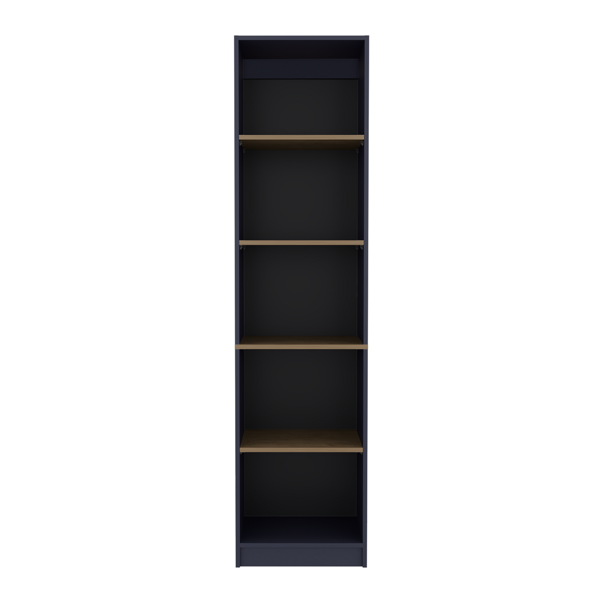 Biblioteca Home Azul y Fresno 45x180.6cm Rectangular con Cuatro Entrepaños y con Cinco Compartimientos - BIBLIOTECAS Y ESTANTERIAS | Bylmo