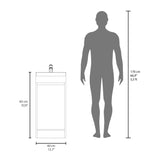 Mueble para Lavamanos Madrid Azul 40x88cm Individual con Lavamanos de Resina y con Una Puerta - MUEBLES PARA LAVAMANOS | Bylmo