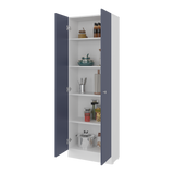 Alacena Blanco y Azul 60x180.6cm con Dos Puertas - ALACENAS Y MUEBLES MICROONDAS | Bylmo