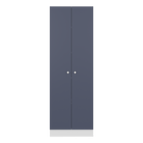 Alacena Blanco y Azul 60x180.6cm con Dos Puertas - ALACENAS Y MUEBLES MICROONDAS | Bylmo