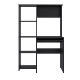 Centro de Computo Alden Eco Wengue 100x150cm con Organizador de Libros y sin Cajones - ESCRITORIOS | Bylmo