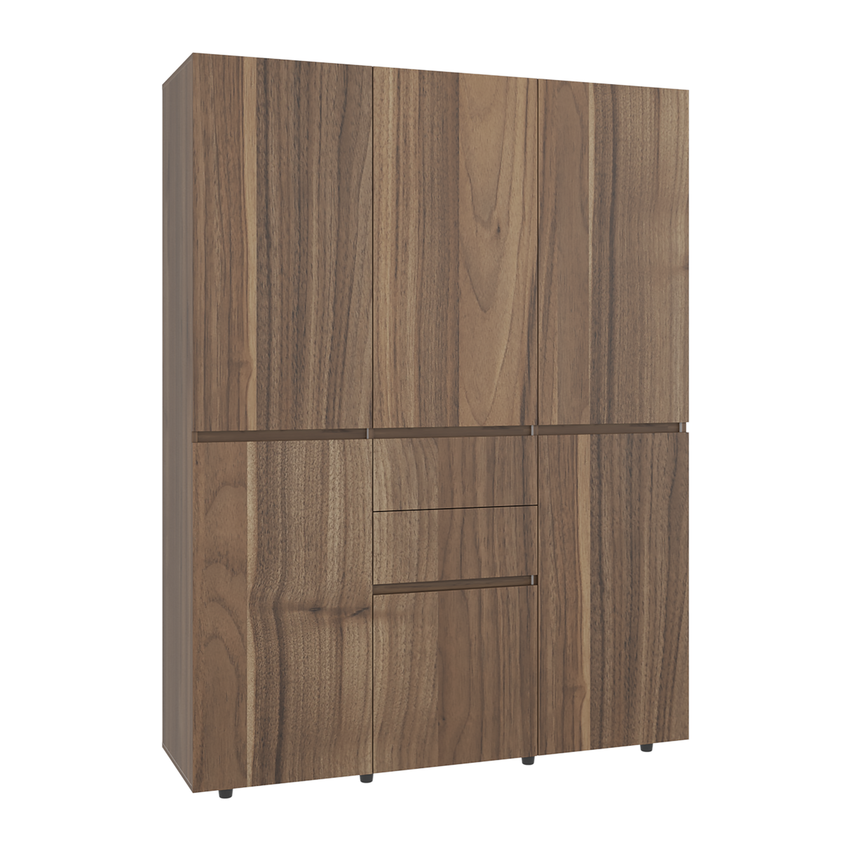 Closet Bea Gales y Blanco 150x200cm con Dos Cajones y con Seis Puertas - CLOSETS | Bylmo