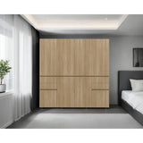 Closet Siruela Fresno Europeo y Blanco 200x200cm con Cuatreo Cajones y con Ocho Puertas - CLOSETS | Bylmo
