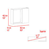 Gabinete de Baño Alessi Fresno 50.5x40.3cm con Espejo y con Un Entrepaño - GABINETES DE BANHO | Bylmo
