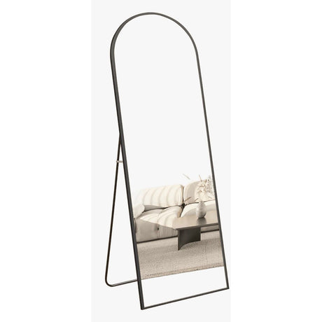 Espejo de Piso Toscana Dorado 80x170cm Asimetrico con Marco Metálico - ESPEJOS DE PISO | Bylmo