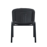 Silla Interlocutora BM 1105 Negro 54x77cm con Espaldar y con Asiento Rectangular - SILLAS Y BUTACOS | Bylmo