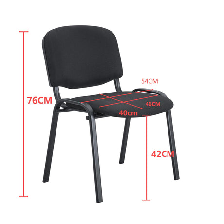 Silla Interlocutora BM 1105 Negro 54x77cm con Espaldar y con Asiento Rectangular - SILLAS Y BUTACOS | Bylmo