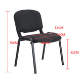 Silla Interlocutora BM 1122 Negro 54x77cm con Espaldar y con Asiento Rectangular - SILLAS Y BUTACOS | Bylmo